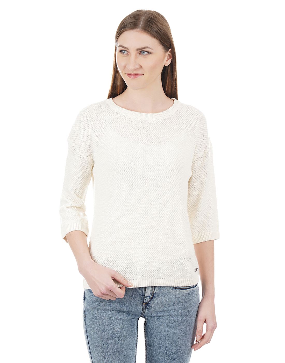 U.S. Polo Assn. Women Self Design Casual Wear Top